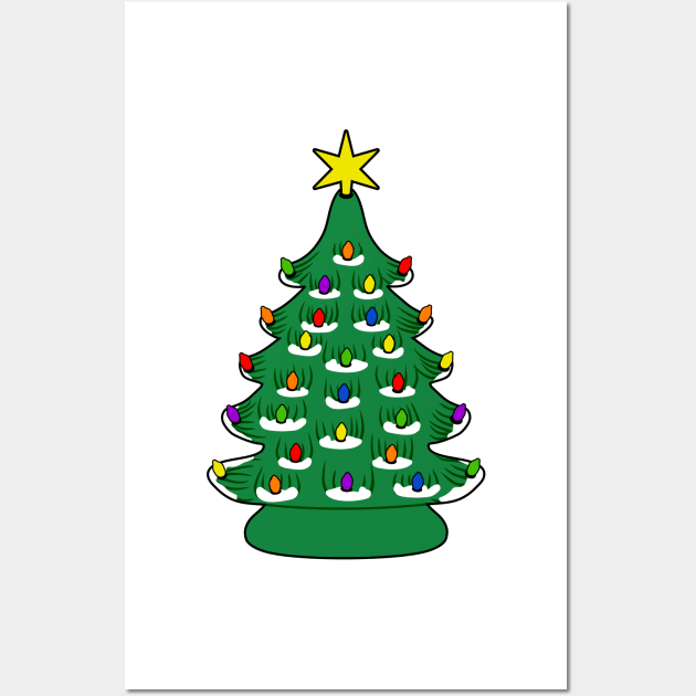 ceramic christmas trees Wall Art by B0red